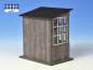 Preview: 0- 140251 Wiegehaus / Torposten verwittert nach Originalplan  -grau-