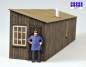 Preview: 0- 141234 Hemmschuhlegerunterkunft in Echtholzoptik -braun-