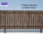 Preview: 0- 141402 fine scale Zaun - eine Seite GRAVIERT braun- Effekt abblätternde Farbe -