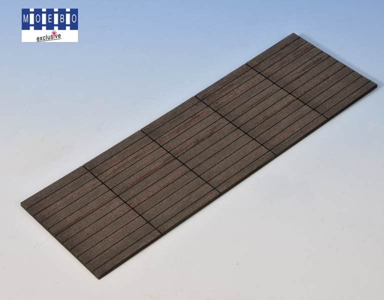 0- 141686 Ergänzung u. hölzerner Gleisübergang 5x "11 Bretter"