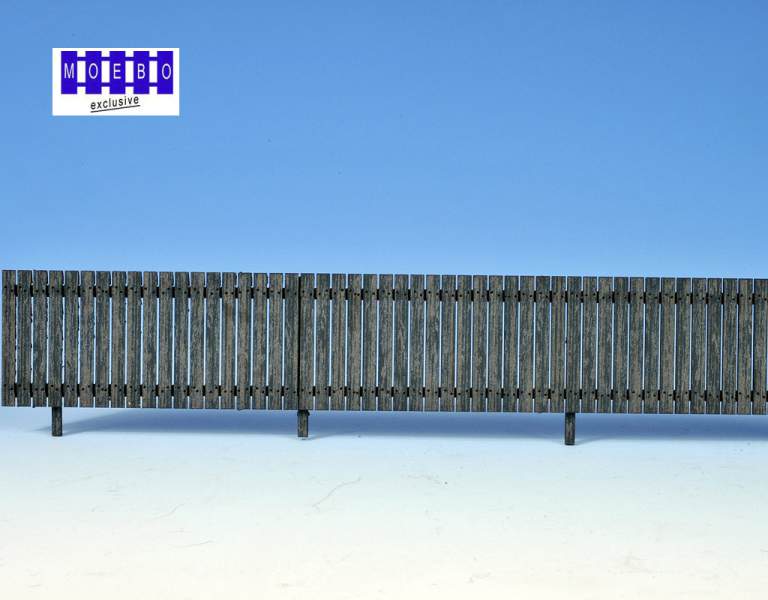 0- 141432 fine scale Zaun - nur eine Seite GRAVIERT grün- Effekt abblätternde Farbe