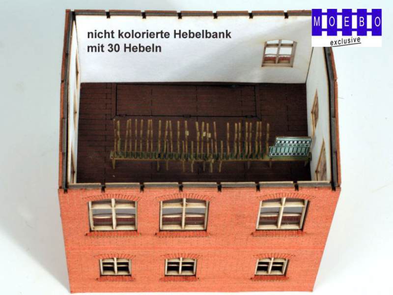 HO- 0122 Hebelbank, Innenverkleidung, Fußboden Stellwerk "Baruth"