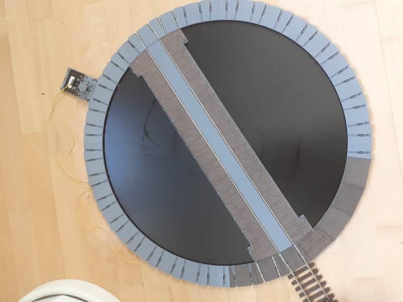 0- 145061 Tuningkit für LENZ-Drehgleis für 16 Gleisabgänge - braunes Haus