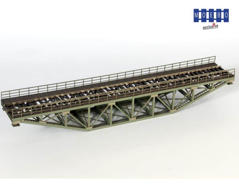 HO- 500505 preussische Brücke nach Originalplan -" stahlgrün" -