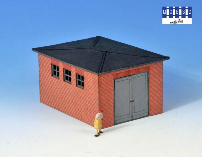HO- 500370 Garage für die Bahnpolizei Originalplan 1949 -geziegelt-
