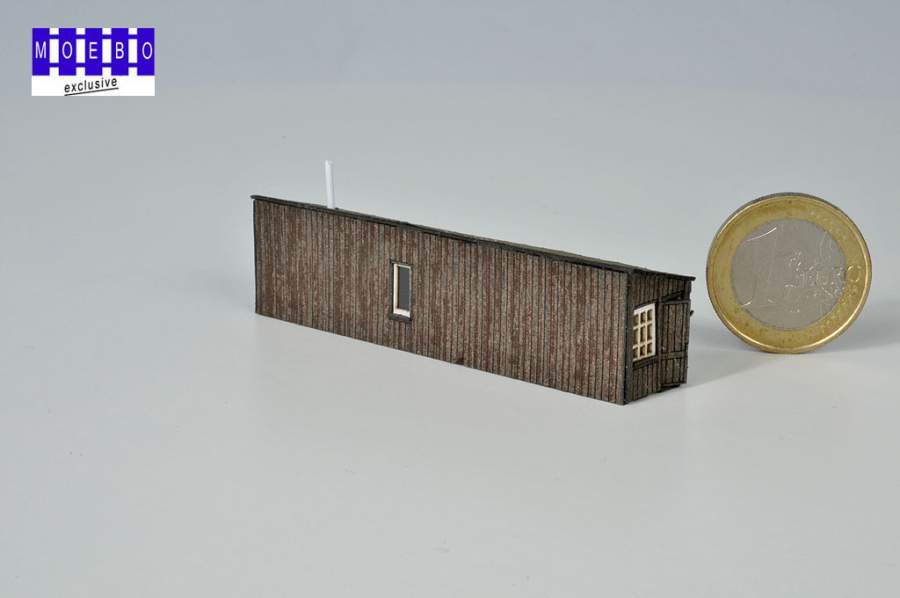 N- 0834 Hemmschuhlegerunterkunft in Echtholzoptik -braun-