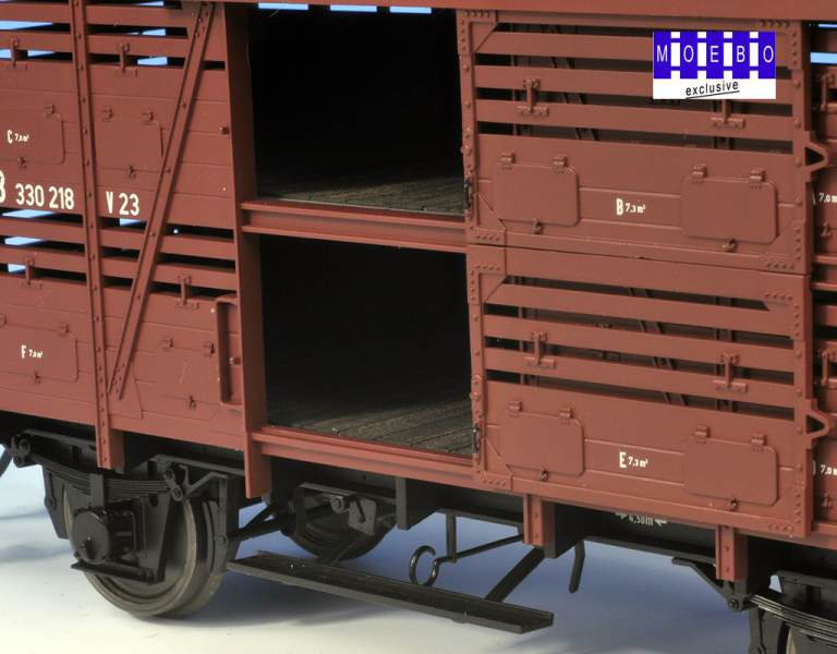 0- 142221 Wagenboden "Lenz" V23 Viehverschlagwagen