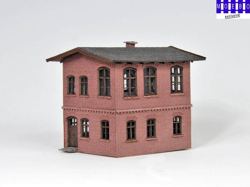 N- 0820 preuß. Stellwerk "Baruth" dunkler Ziegel
