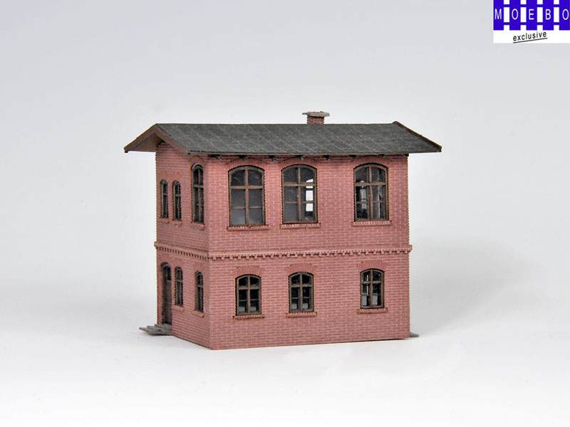 N- 0820 preuß. Stellwerk "Baruth" dunkler Ziegel
