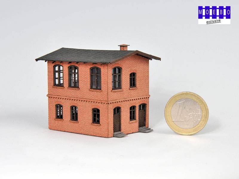 N- 0821 preuß. Stellwerk "Baruth" ziegelrot