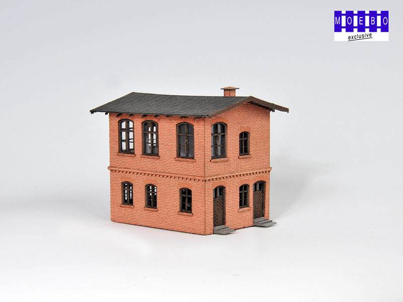 N- 0821 preuß. Stellwerk "Baruth" ziegelrot