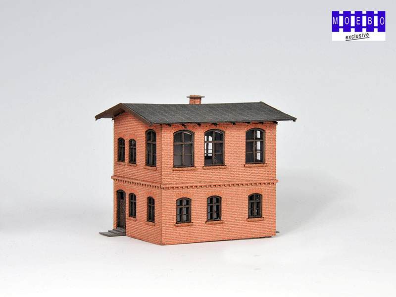 N- 0821 preuß. Stellwerk "Baruth" ziegelrot