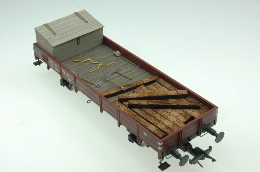 0- 140998 Ladungseinsatz "Baudienst" für Lenz Niederbordwagen X05 (Teilesatz)    Kooperationsmodell