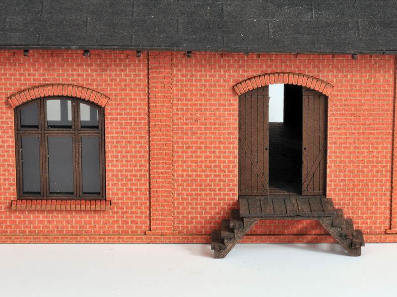 HO- 0150 Bahnhof "Gaushorn" Ziegelgebäude aus Norddeutschland -überarbeitet-